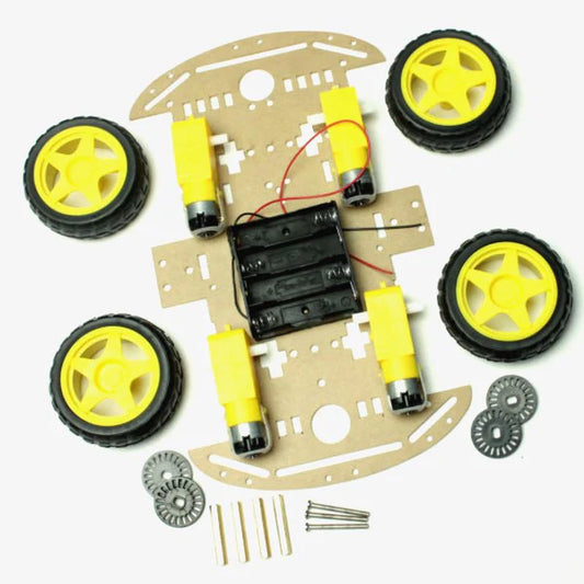 4WD Chassis kit Transparent with VIGOR Motors