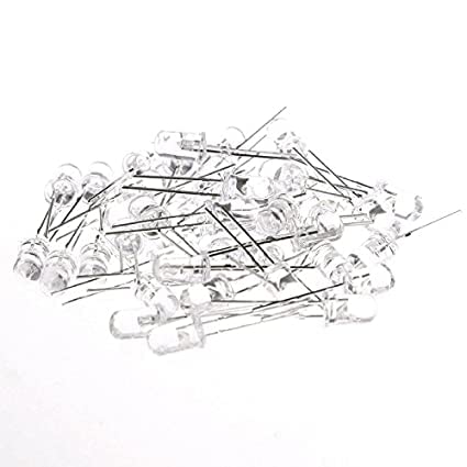 5MM WHITE LED (Light Emitting Diode)-Pack of 100
